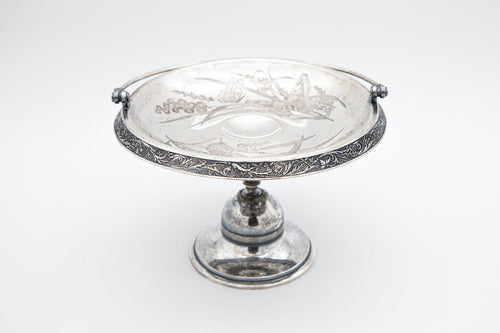 Antique Meriden Silver Plate Co. No. 1803 Butterfly Bride’s Basket