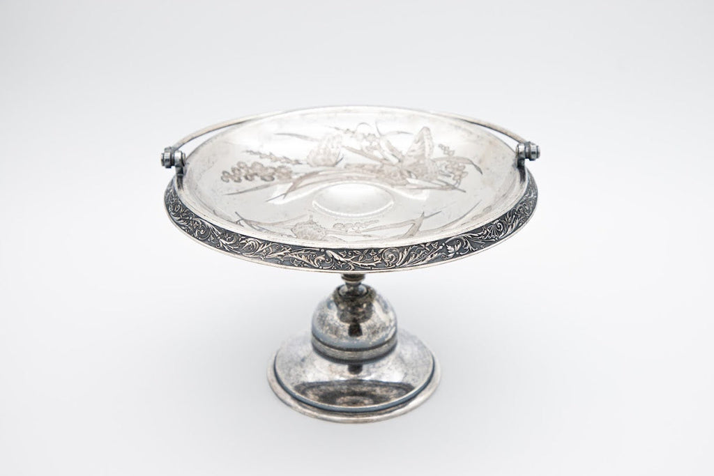 Antique Meriden Silver Plate Co. No. 1803 Butterfly Bride’s Basket