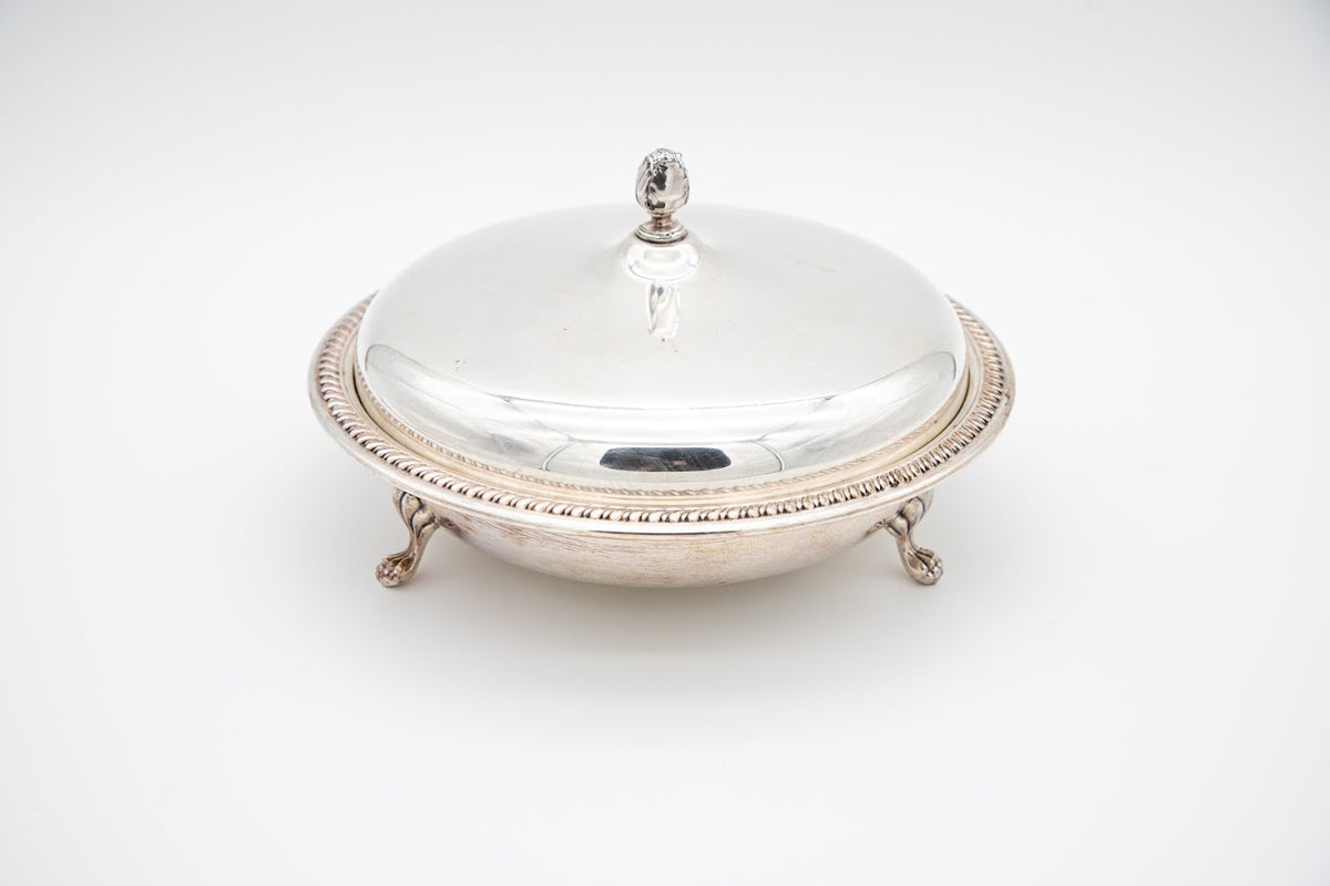 Vintage Sheffield Silver Co. Covered Serving Dish, USA