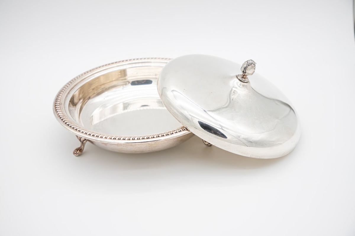 Vintage Sheffield Silver Co. Covered Serving Dish, USA