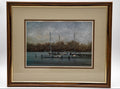 Pier at Fort Belvoir framed print by David Knowlton III, front view