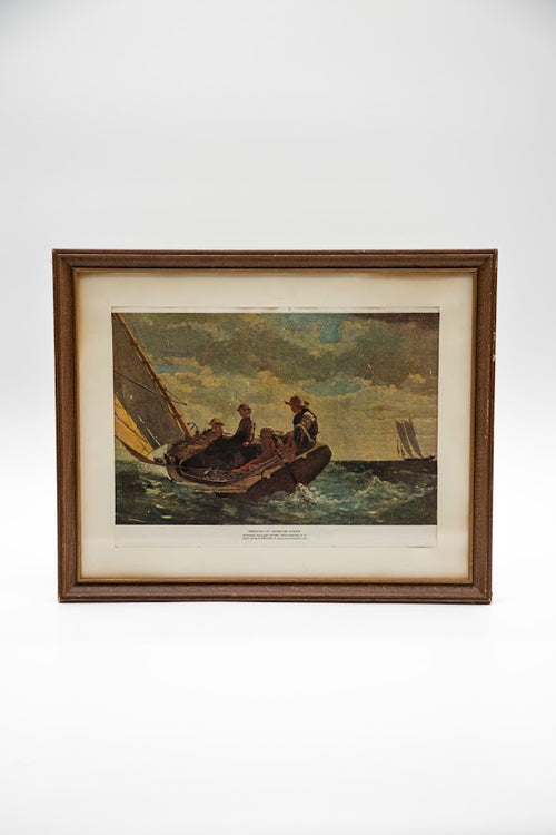 Breezing Up framed print, landscape orientation