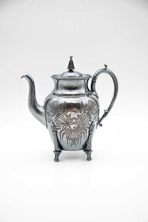 Antique Taunton Silver Plate Co. Triple-Plate Teapot No. 791, c. 1870s