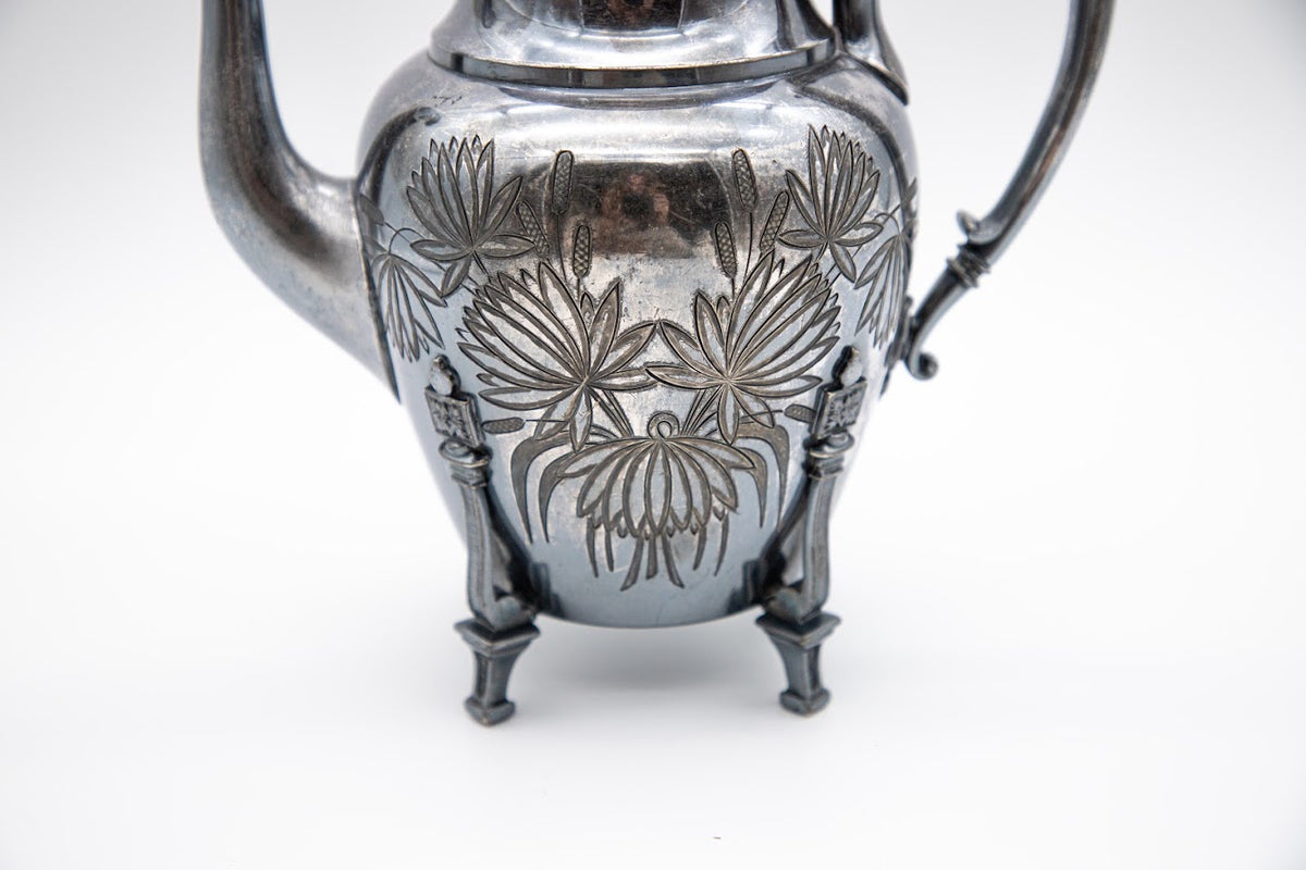 Antique Taunton Silver Plate Co. Triple-Plate Teapot No. 791, c. 1870s