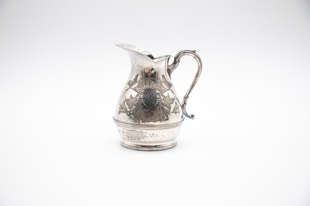 Antique Aurora Warranted Triple Plate No. 75 Cream Pitcher