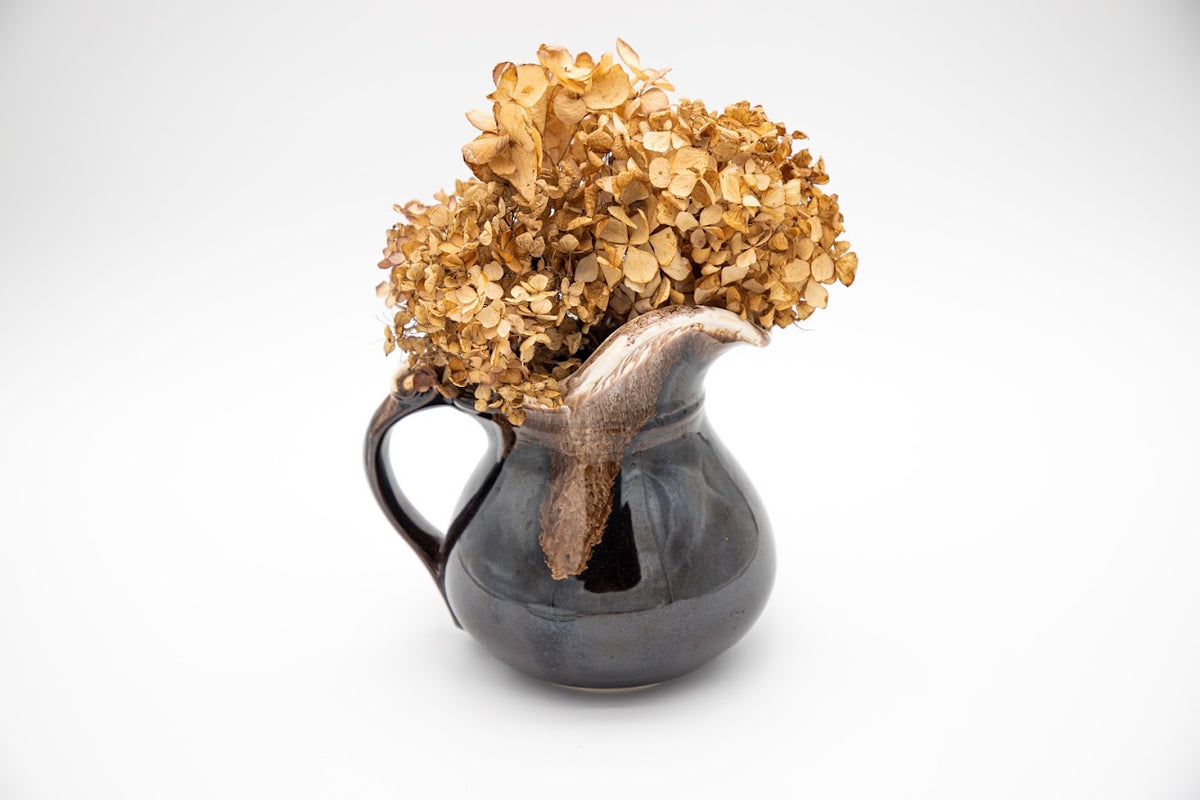 Vintage McCoy Brown Drip Glaze Pitcher