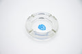 The Plaza Hotel New York vintage glass ashtray, angled view showing crest detail