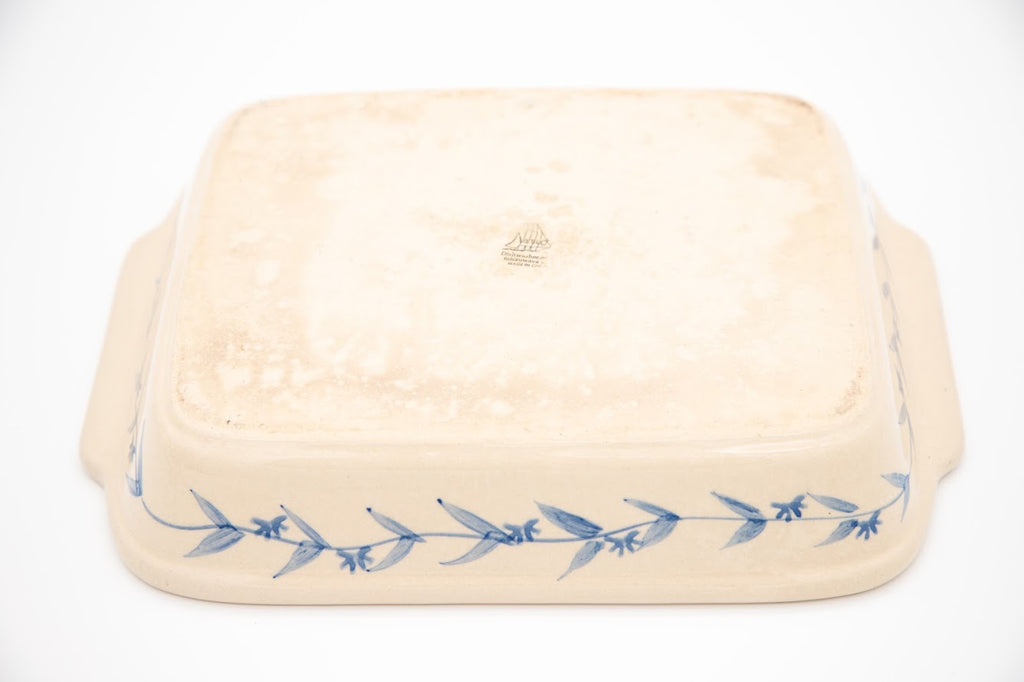 Vintage Nantucket Stoneware Blue Crab Casserole Dish